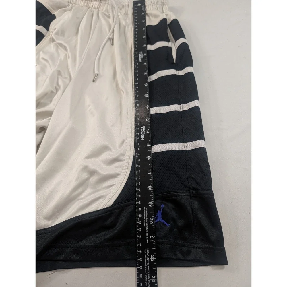 2011 Air Jordan 11 Concord Silky Dazzle Off White Black Shorts 395417-101 Mediun